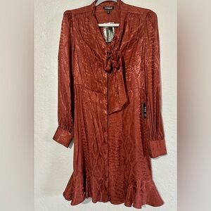 Express Burnt Orange Dress. Size S. NWT